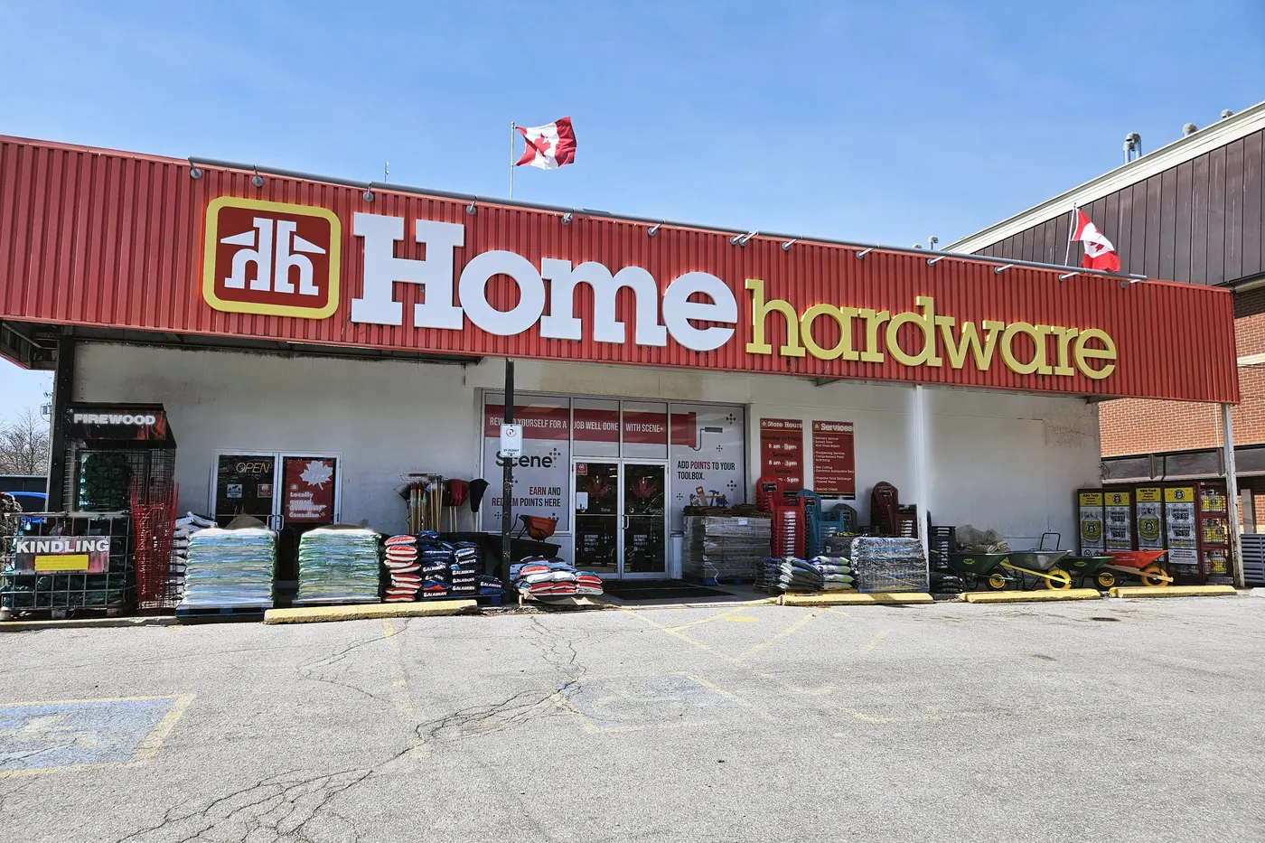The Brooklin Home Hardware storefront on Baldwin Street