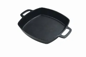 GrillPro Square Cast Iron Barbeque Skillet