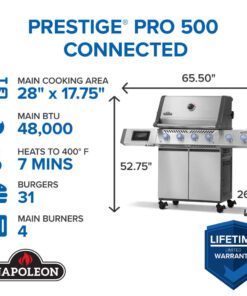 Napoleon Prestige PRO 500 Natural Gas Grill - Stainless Steel - Image 5