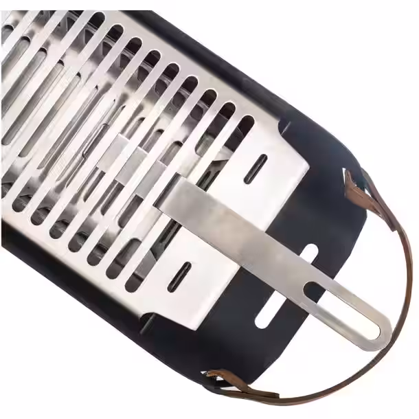 UNA Portable Tabletop Charcoal Grill - Pastel Blue - Image 3