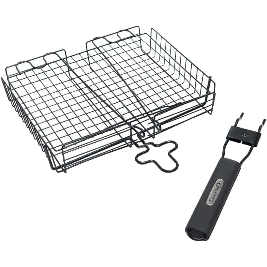 GrillPro Non Stick Broiler Barbecue Basket, with Detachable Handle